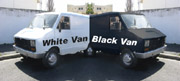 White van/black van